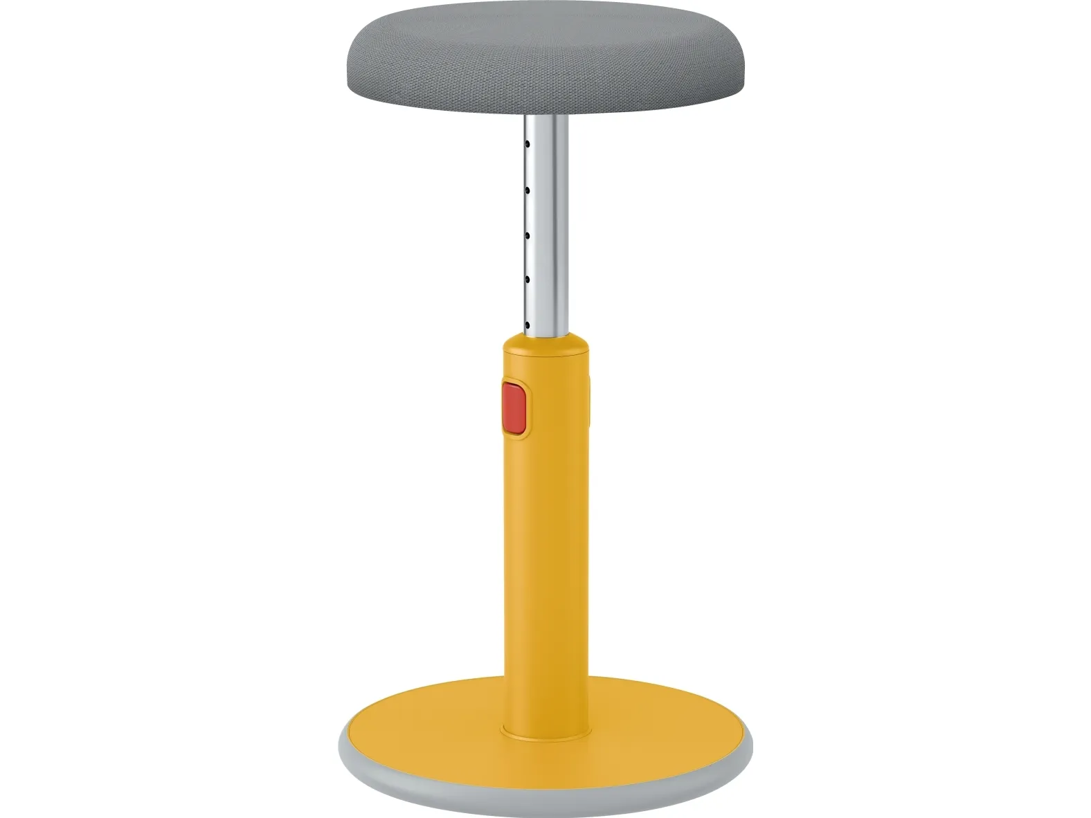 Leitz Ergo Cosy Active Sidde-stå balancestol 2-i-1 varm gul - højdejustering 46-79 cm