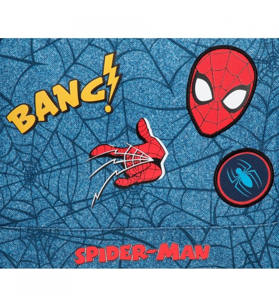 Mochila Joumma Homem-Aranha azul - 21x25x10cm -