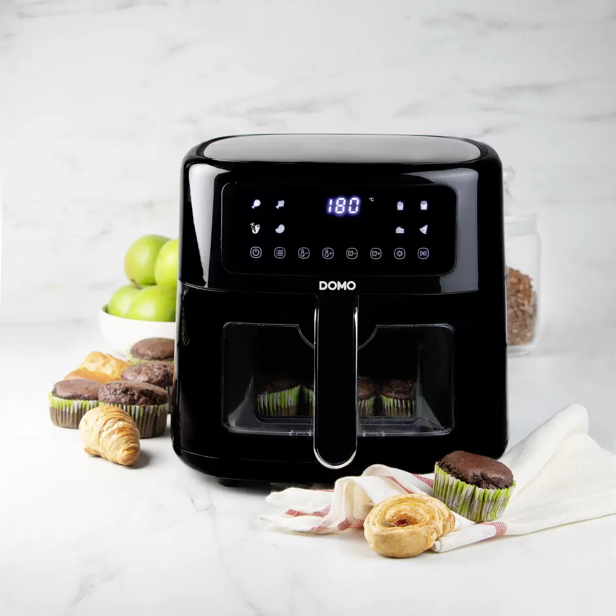 Fritteuse Heissluft Domo DO1134FR Schwarz