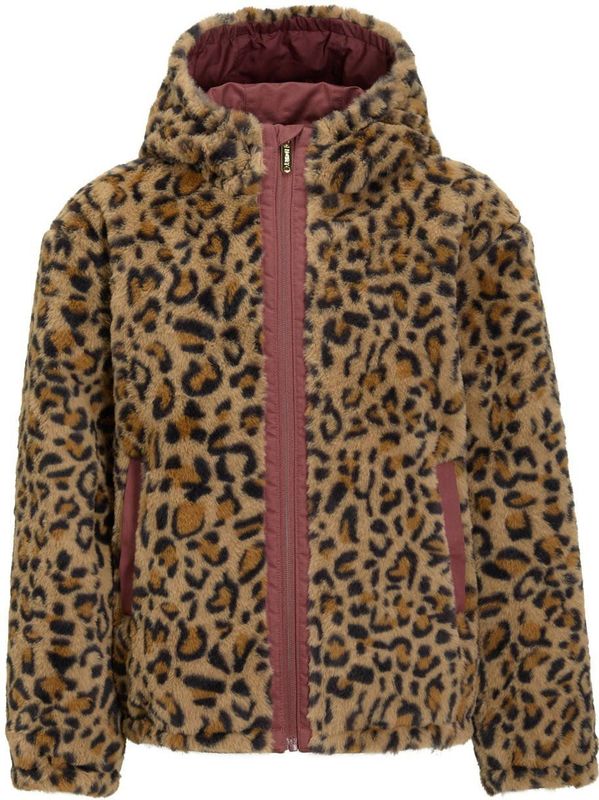 Me & My Monkey - Reversible Puffer Jas - Roze/Panterprint - Voor Meisjes