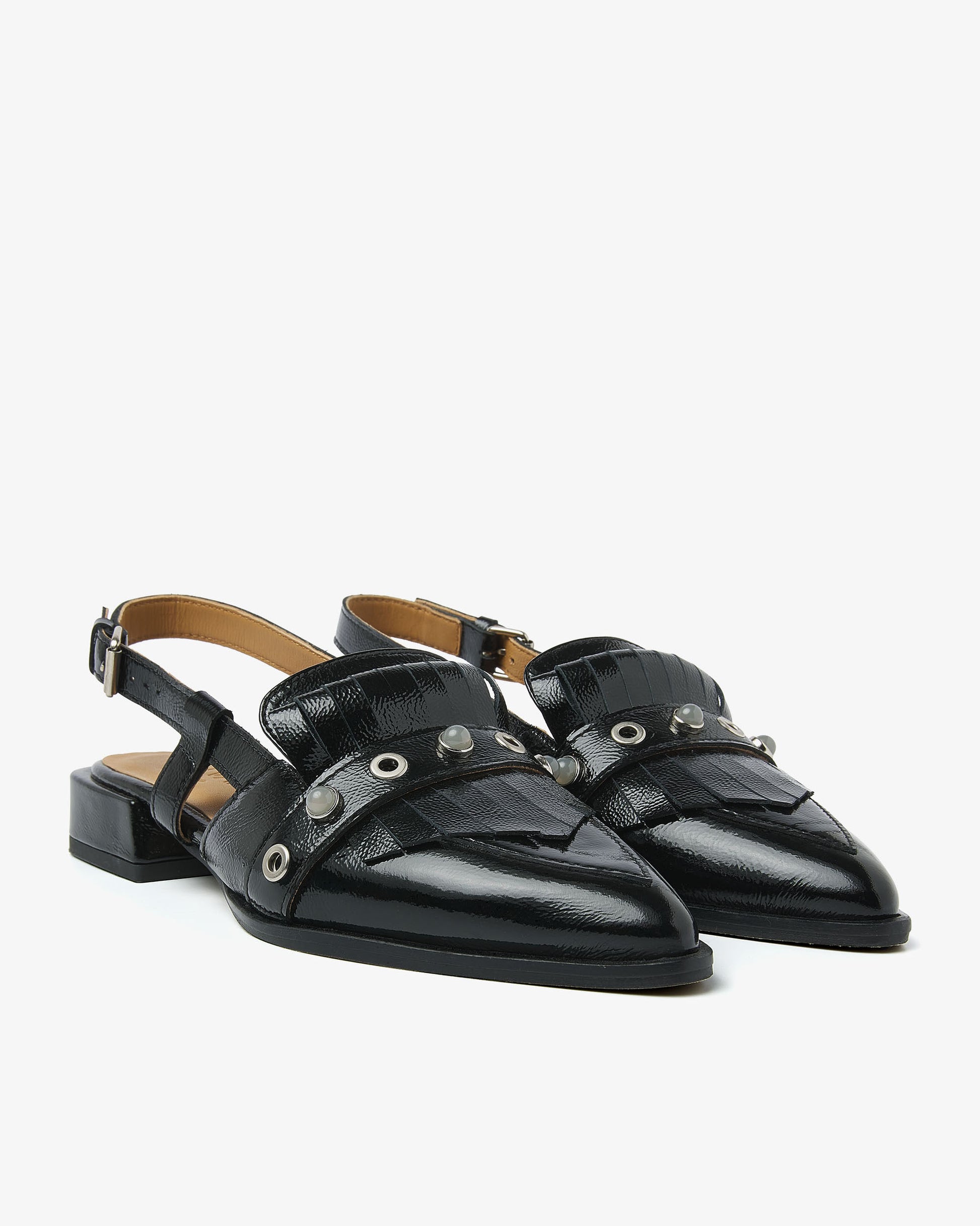 VIA VAI zwarte slingbacks Jazz Tammi