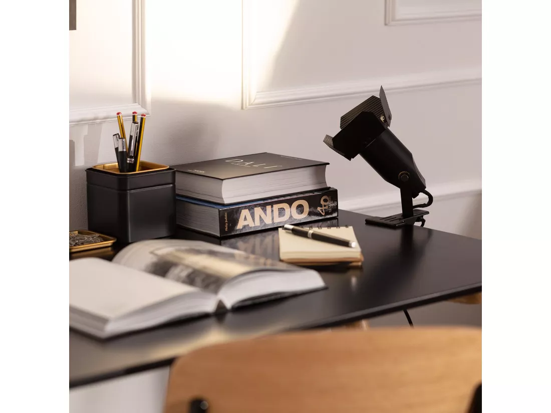Lampe de Bureau à Pince Kurangna Noir
