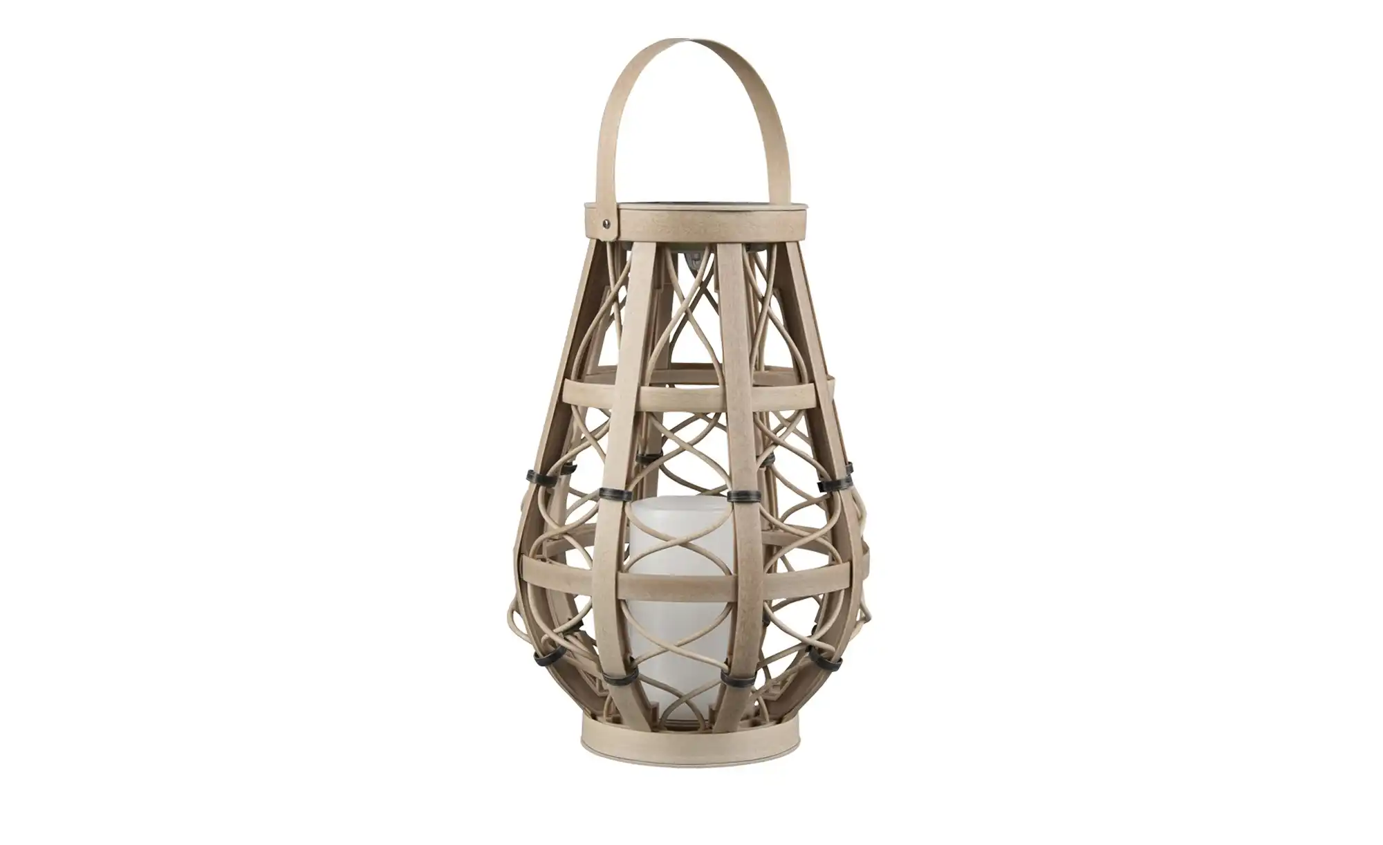 Trio Solar-Aussen-Tischleuchte, beige `klein´