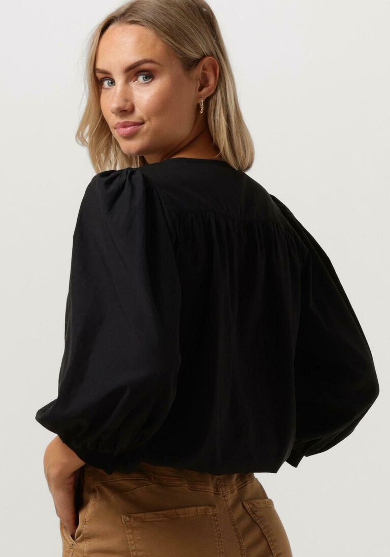 SUMMUM zwarte summum top top short sleeves modal blend