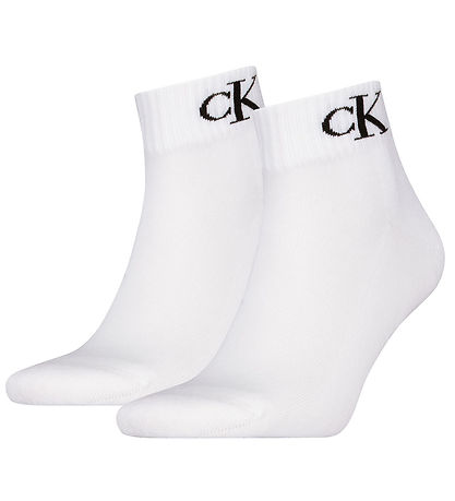 Calvin Klein Socken - 2er-Pack - Weiß M/Logo