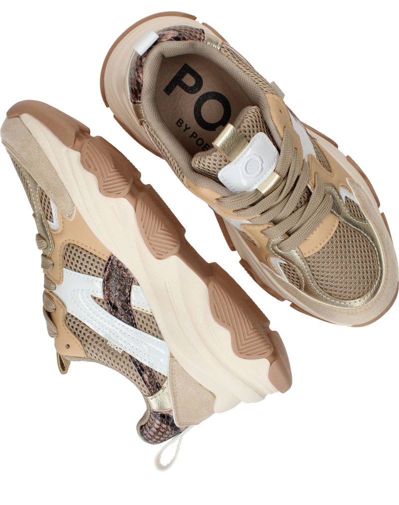 POSH by Poelman Sneakers Beige Meisjes