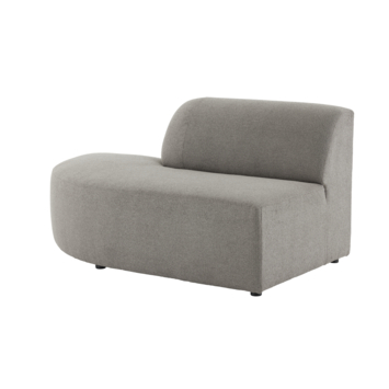 Modulaire bank Lieve eindstuk hoek links groot model taupe stof