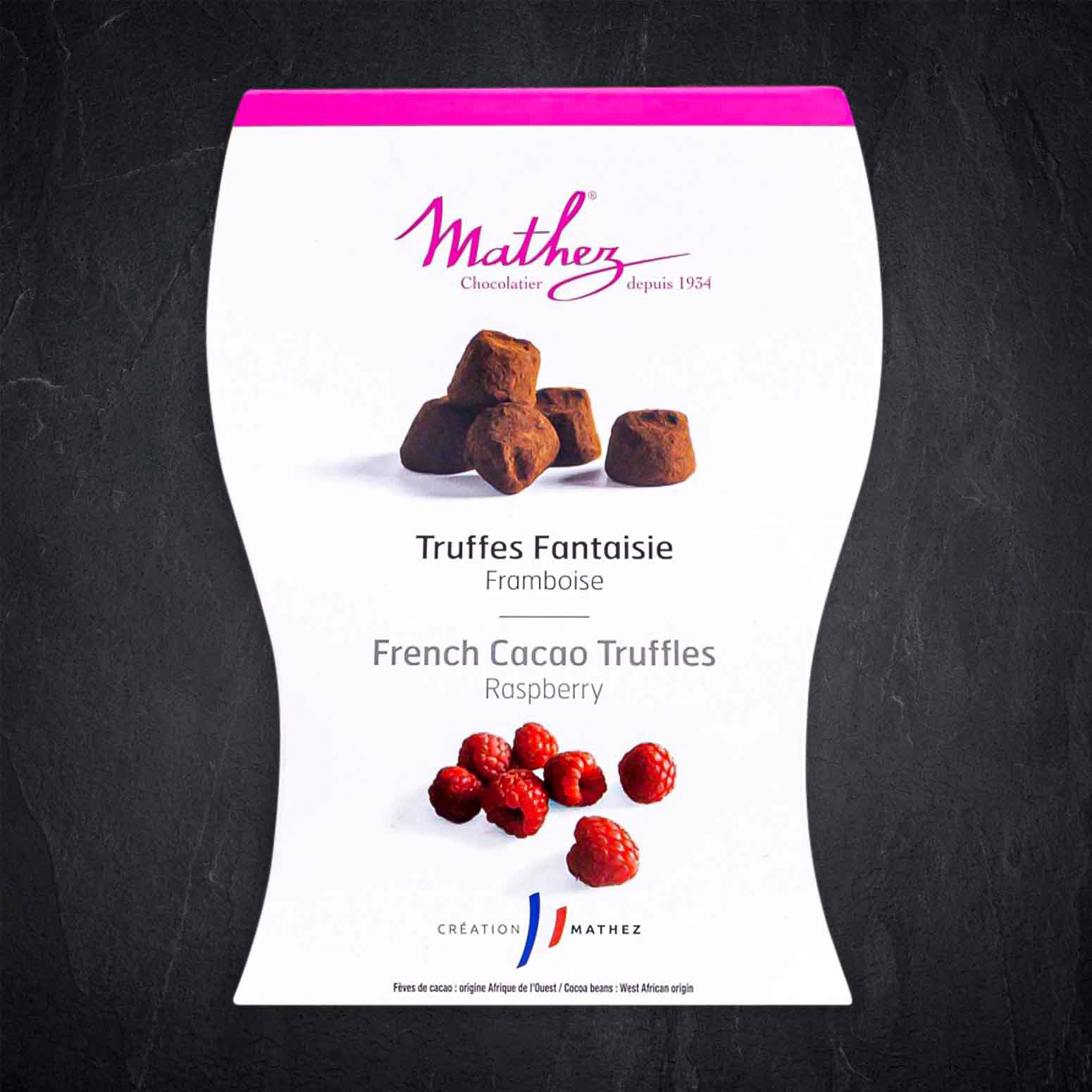 Schokoladentrüffel Truffes Fantaisie Himbeer