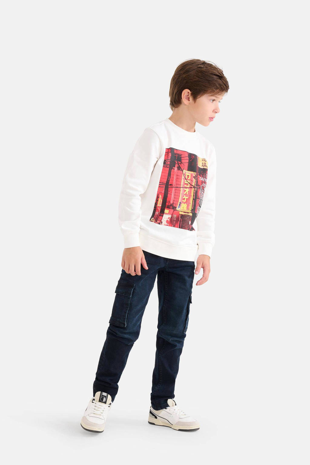 Shoeby regular fit cargo jeans blueblack