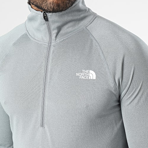 Tee Shirt Manches Longues Col Zippé Flex II Gris