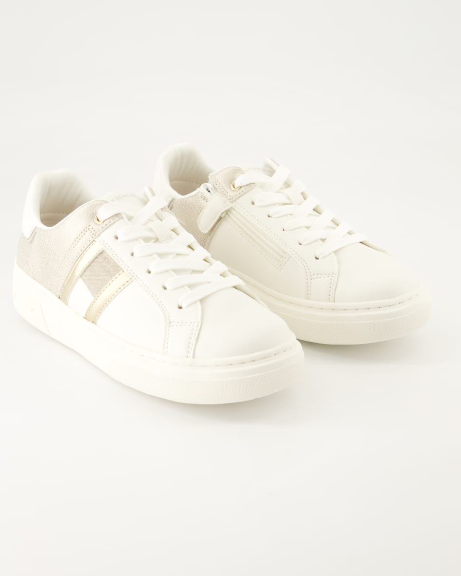 Tommy Hilfiger Flag Sneaker in Weiß
