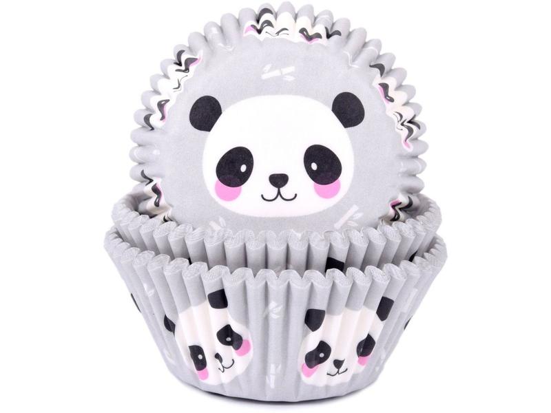 House of Marie Muffin Backform Panda 50 Stück Cupcake und Muffin-Backform