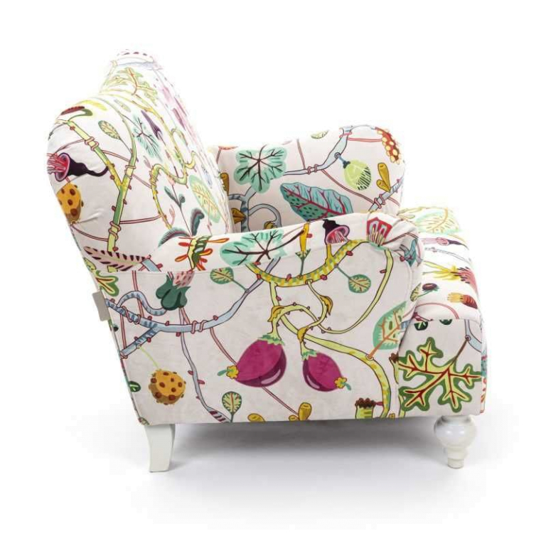 Seletti Botanical Diva fauteuil wit