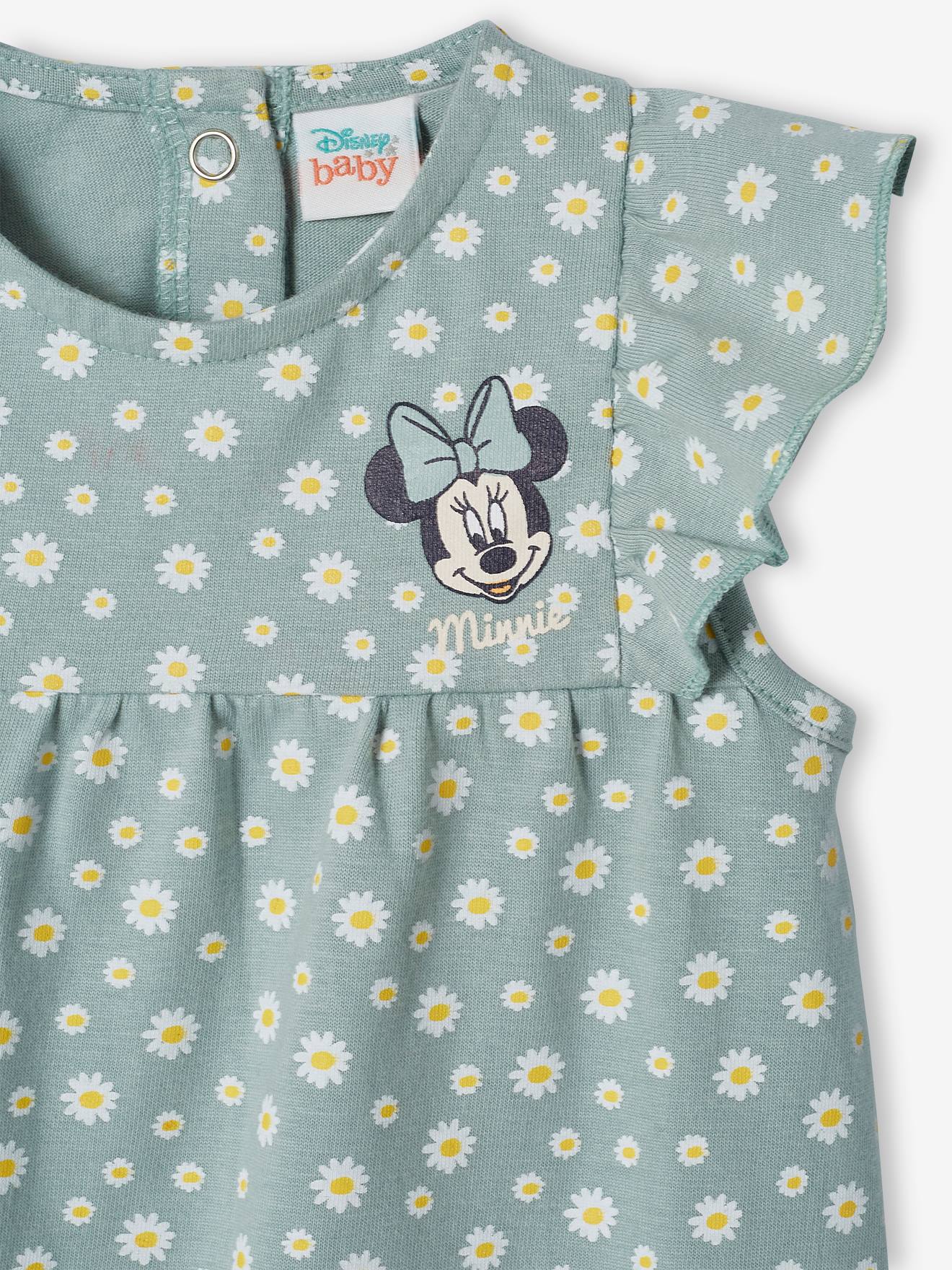Vestido infantil DS Minnie® na cor verde água
