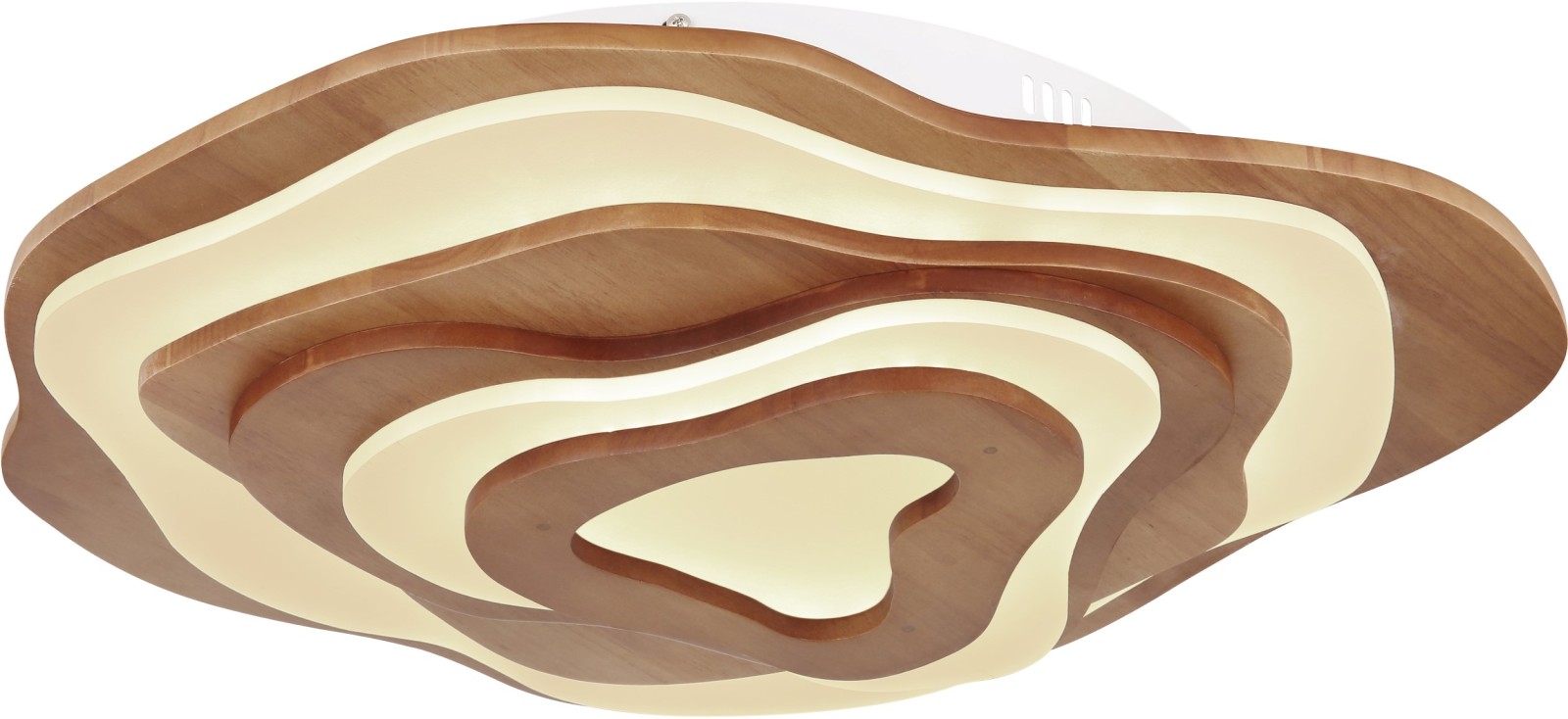 LED-Deckenleuchte - Holz - dimmbar - mit Fernbedienung