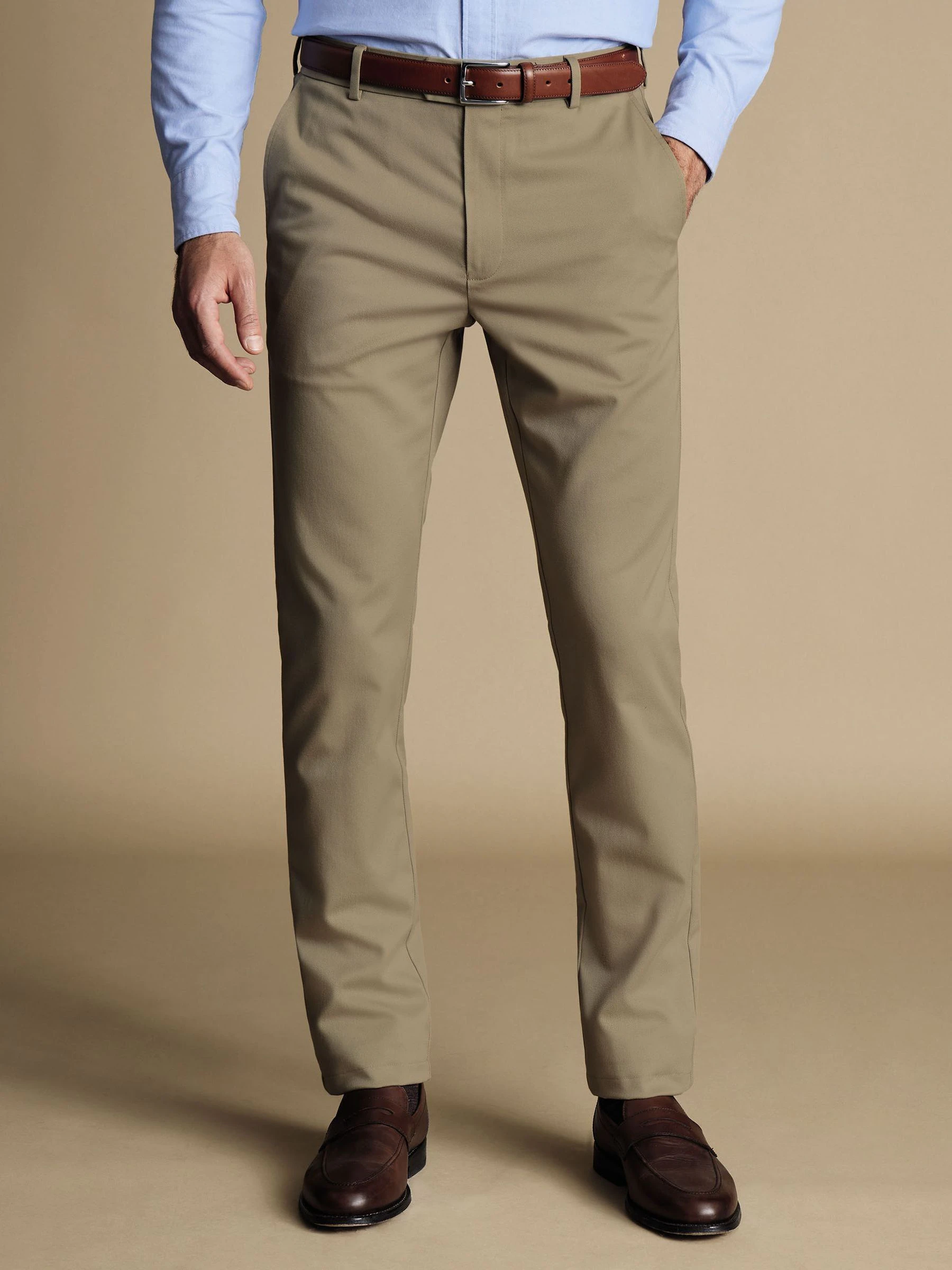 Natuurlijk - Charles Tyrwhitt Classic Fit ultimate chino zonder plooien
