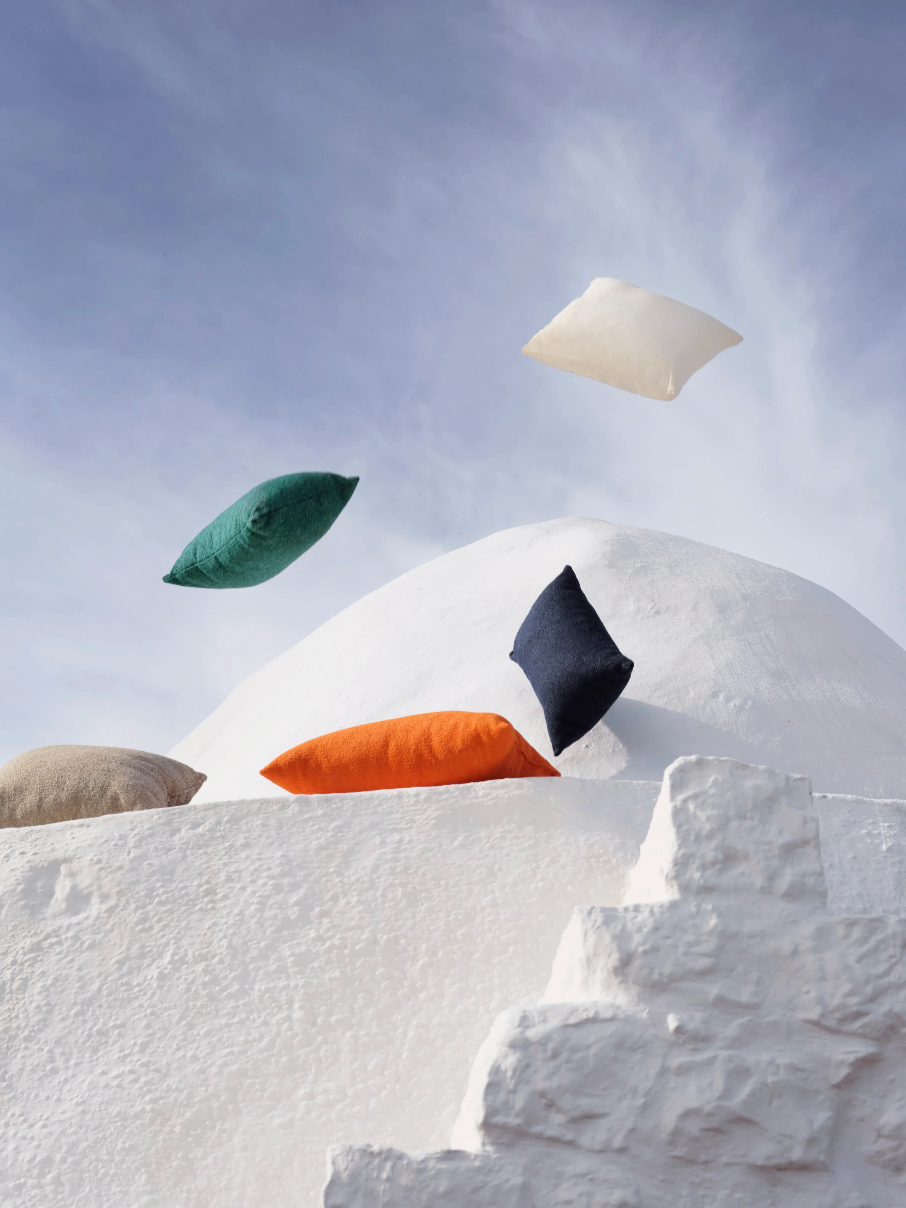 Bouclé outdoor kussen Alka