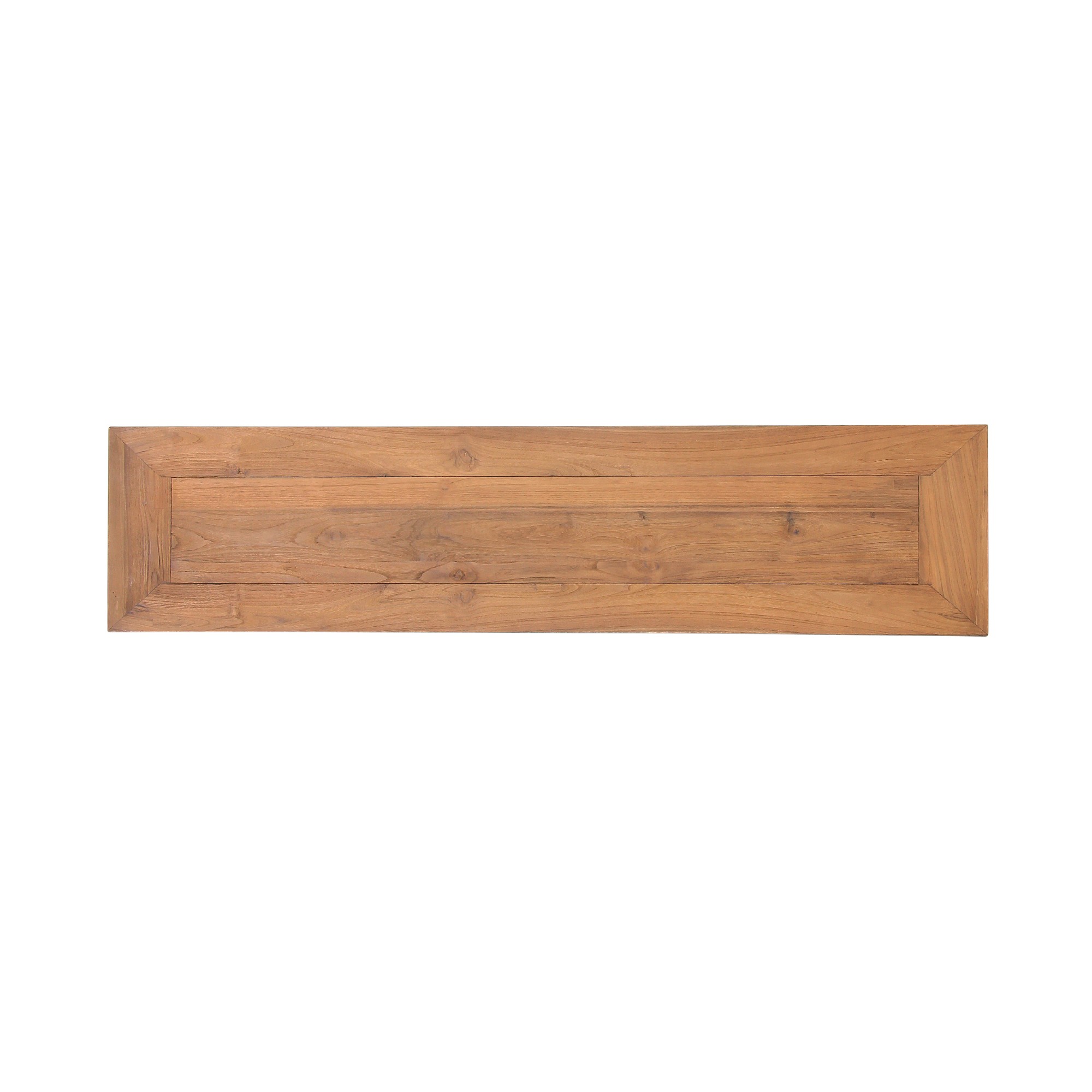 Holzbank aus recyceltem Teak, natur, B 160 cm, H 47 cm, L 35 cm von fischer's lagerhaus