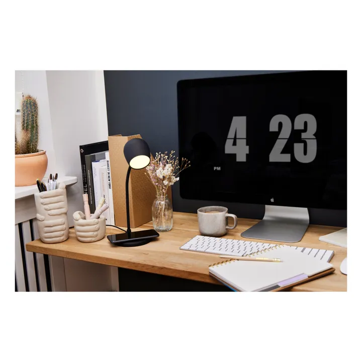 Kreafunk Lampe avec chargeur sans fil Ellie | Noir