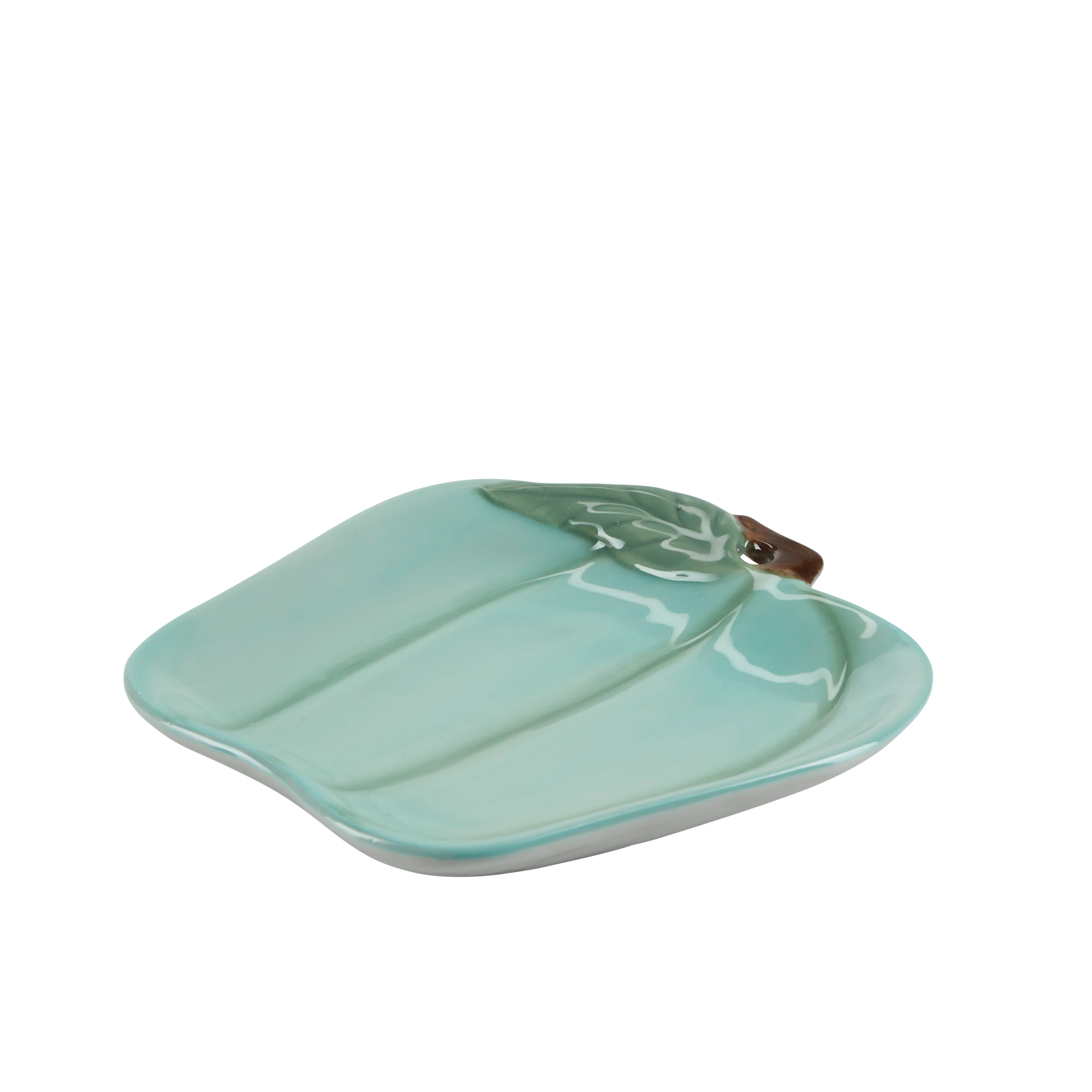 Bahne Interior  Grøn peber tallerken, grøn - L17 cm.