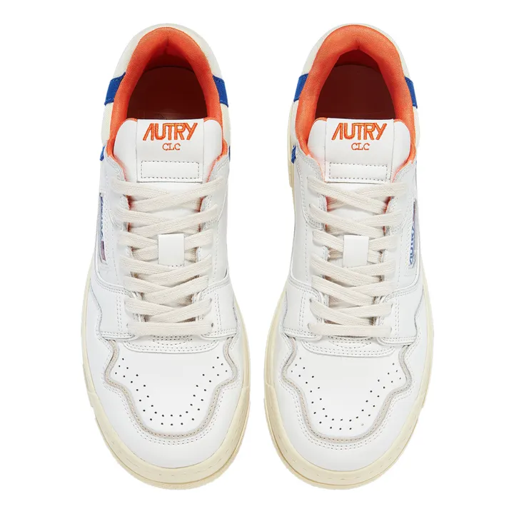 Autry Baskets CLC Low Cuir Bicolore | Orange