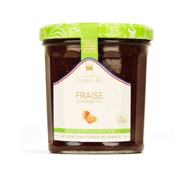 Confiture de fraise allegée en sucre - Francis Miot