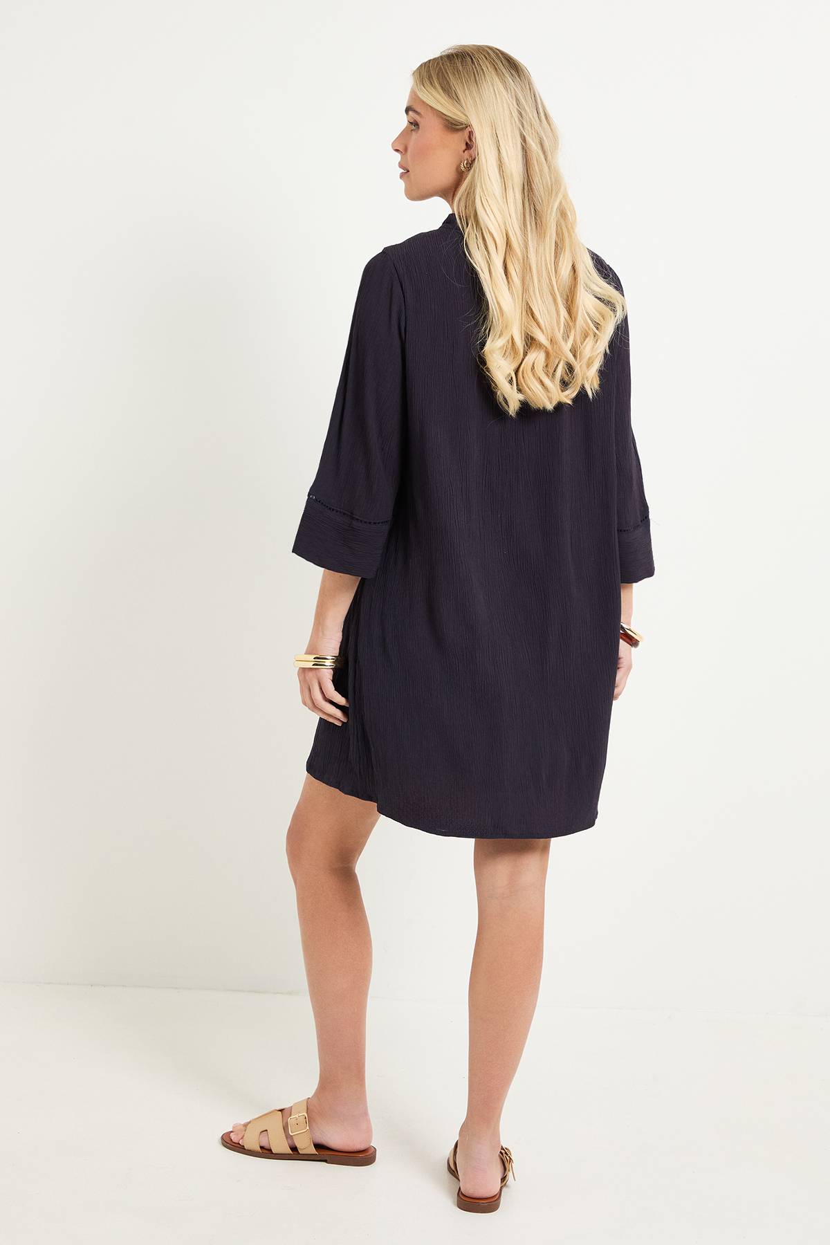 Wallis Robe Droite Petite En Gaze D'été