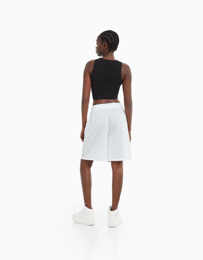 Bermuda de malha estampada