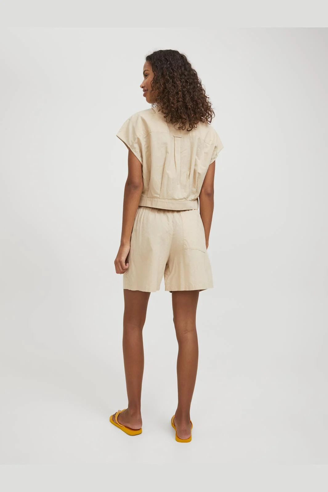 Jjxx Jxamy Linen Blend Shorts Sn 4388893 cement