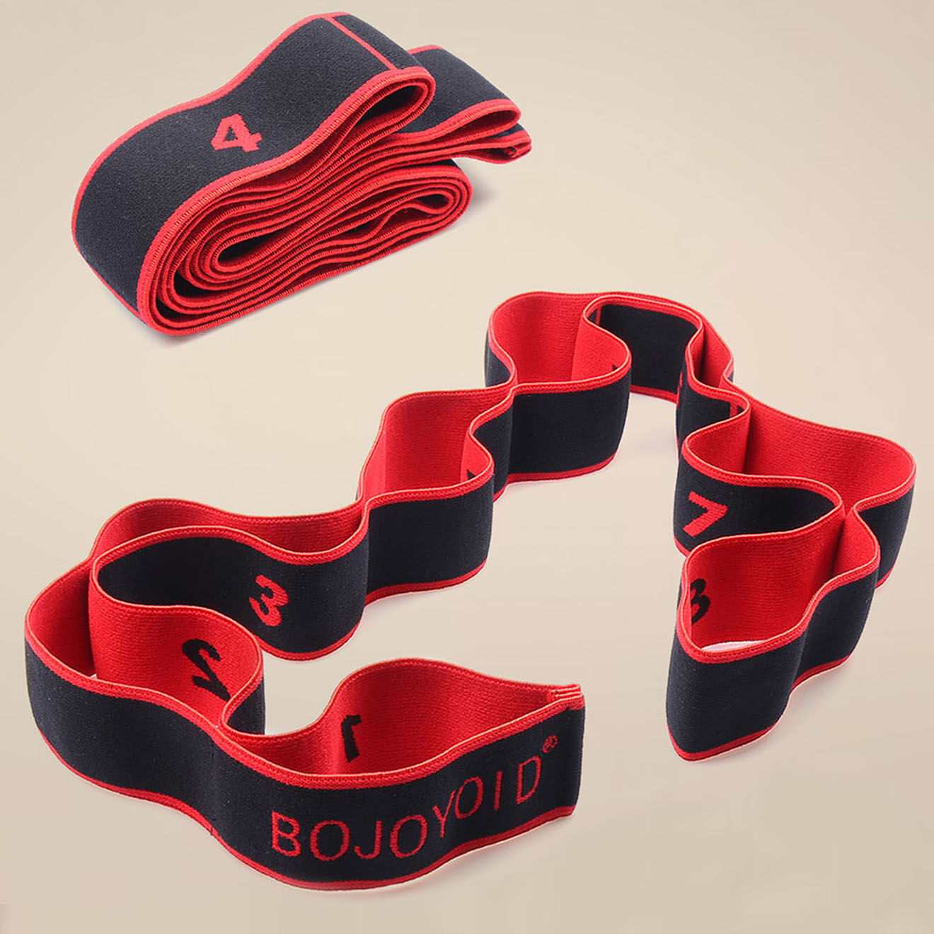 Onamaste Sangle de Yoga rouge/noir