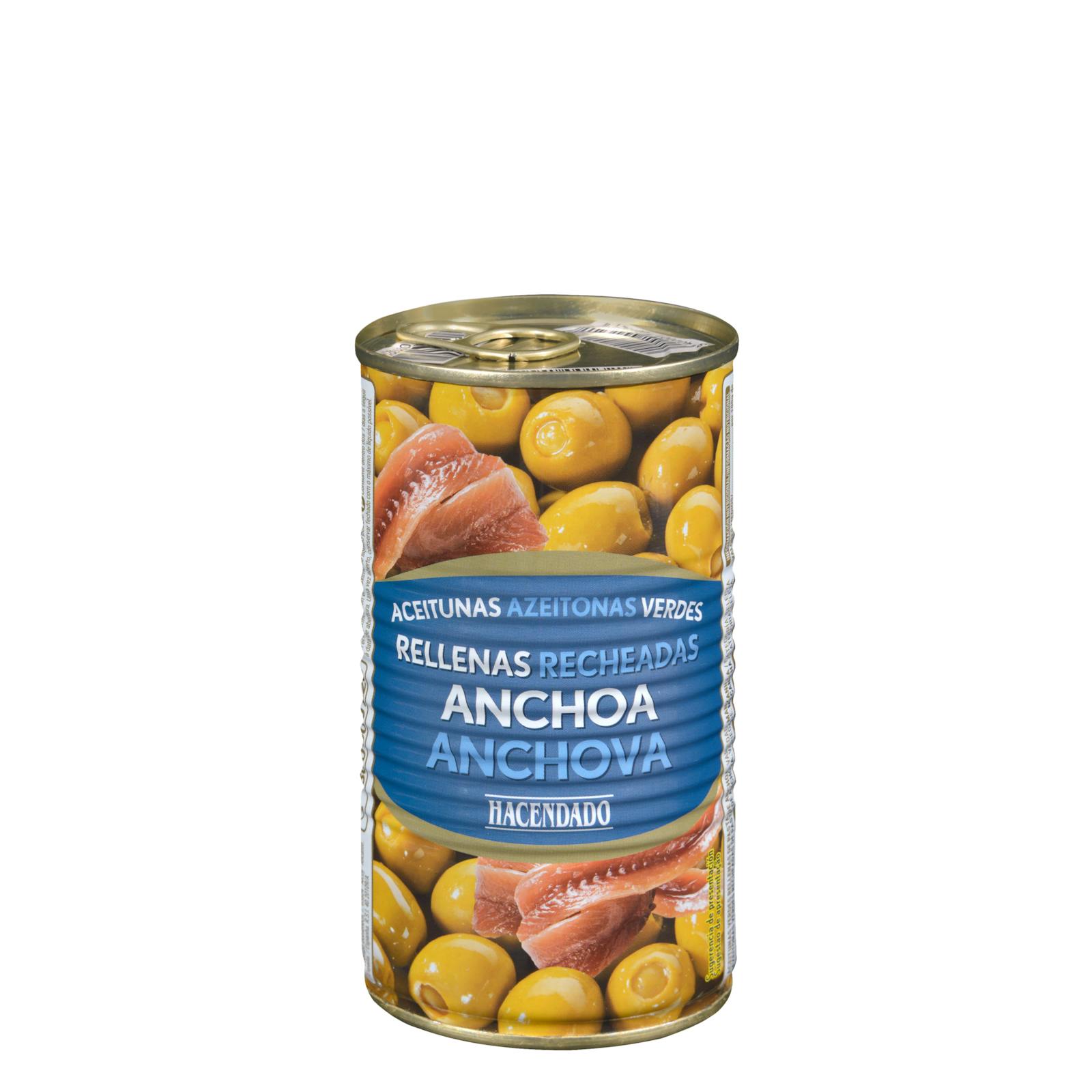 Olives vertes farcies aux anchois Hacendado
