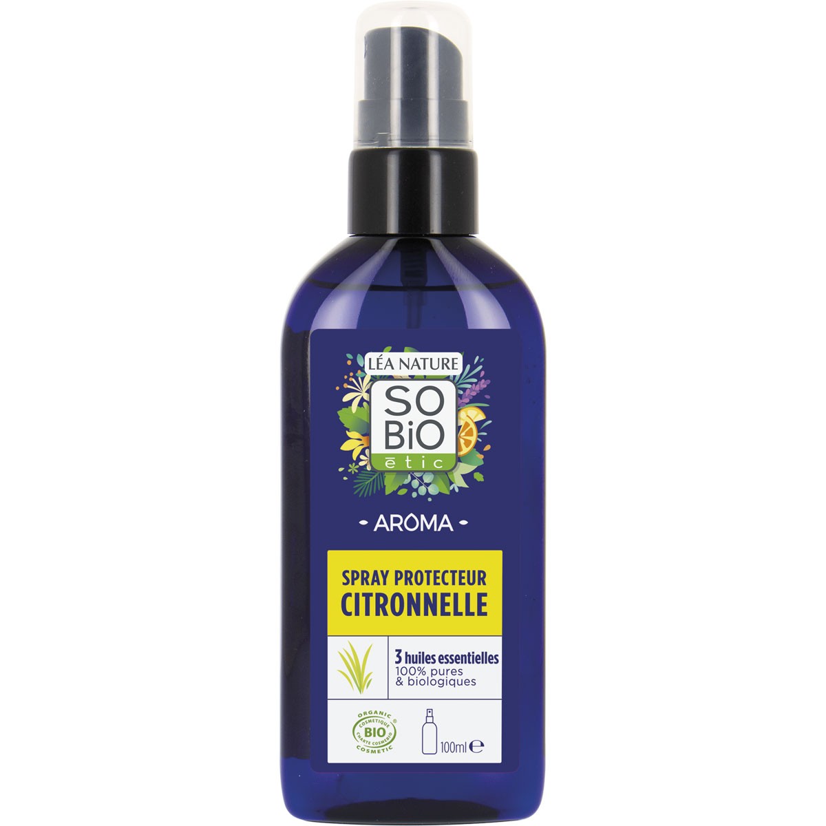 Spray bio protecteur - Anti-moustiques - Citronnelle & huiles essentielles - Corps - 100 ml