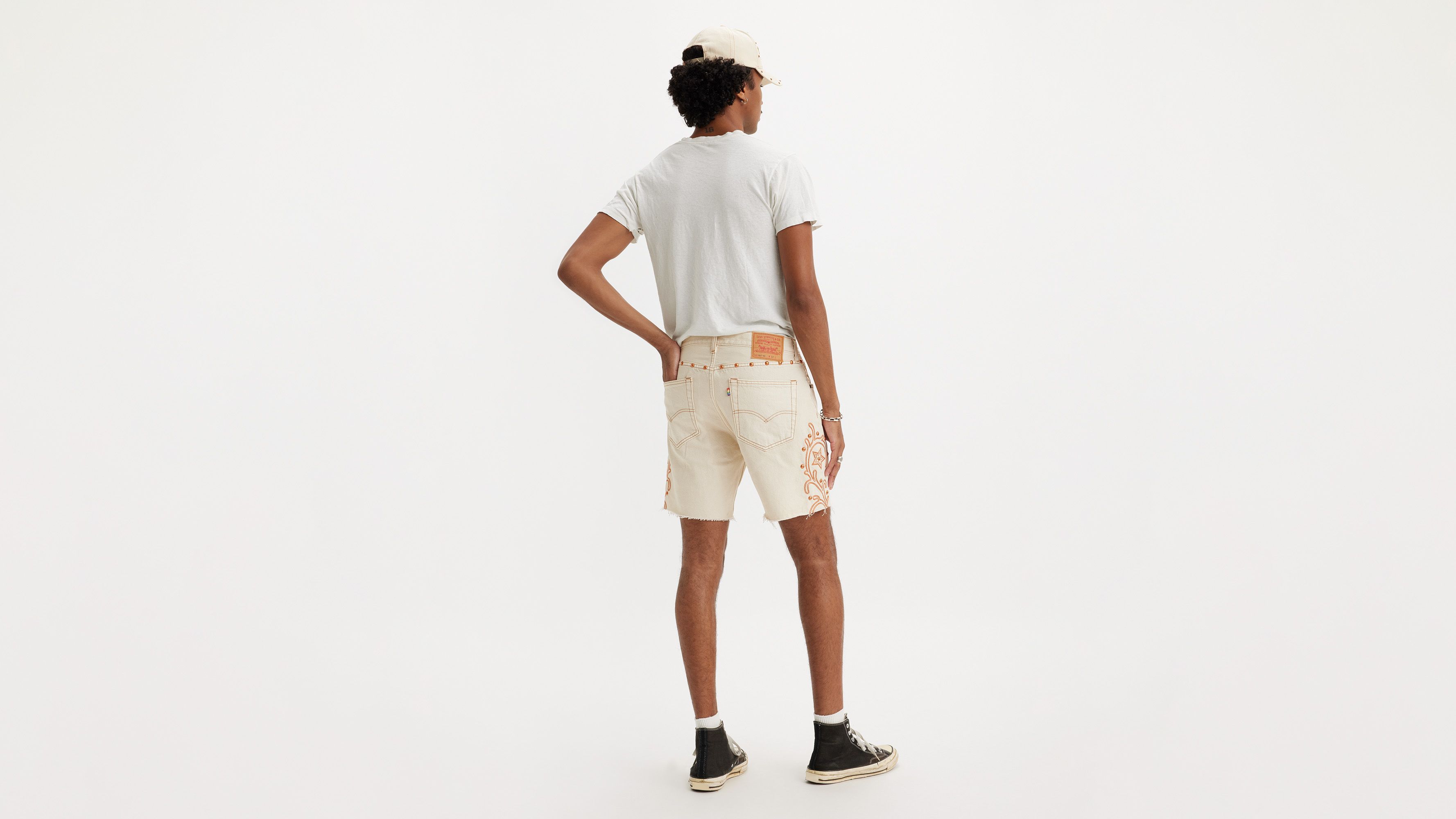 Levi's® Pride Short 501® '93 effiloché - Rodeo Boots Short - Blanc