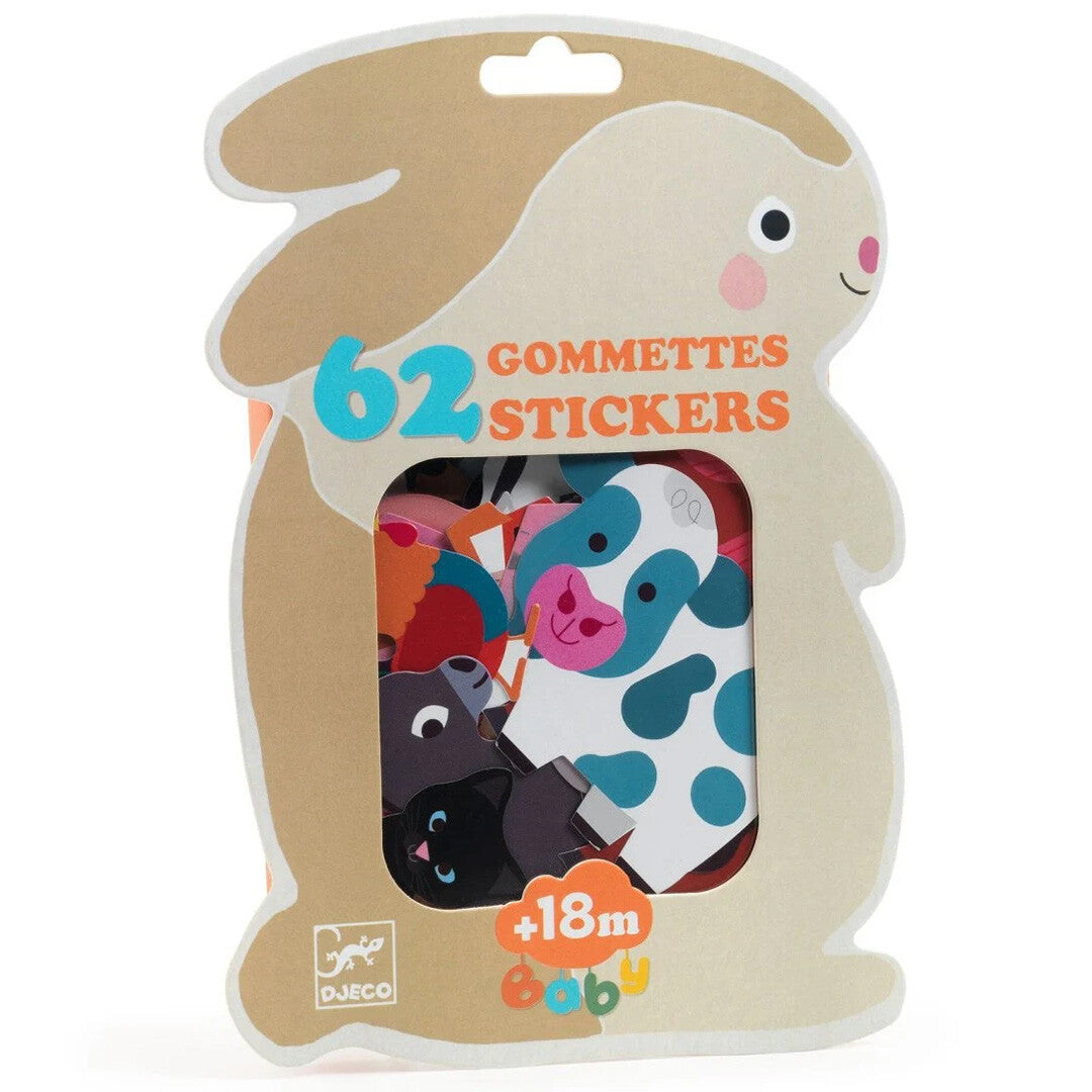 Djeco stickers boerderijdieren - 62st