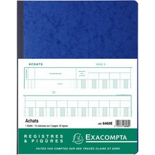 Piqûre comptable 'Achats', 320 x 250 mm, 80 pages