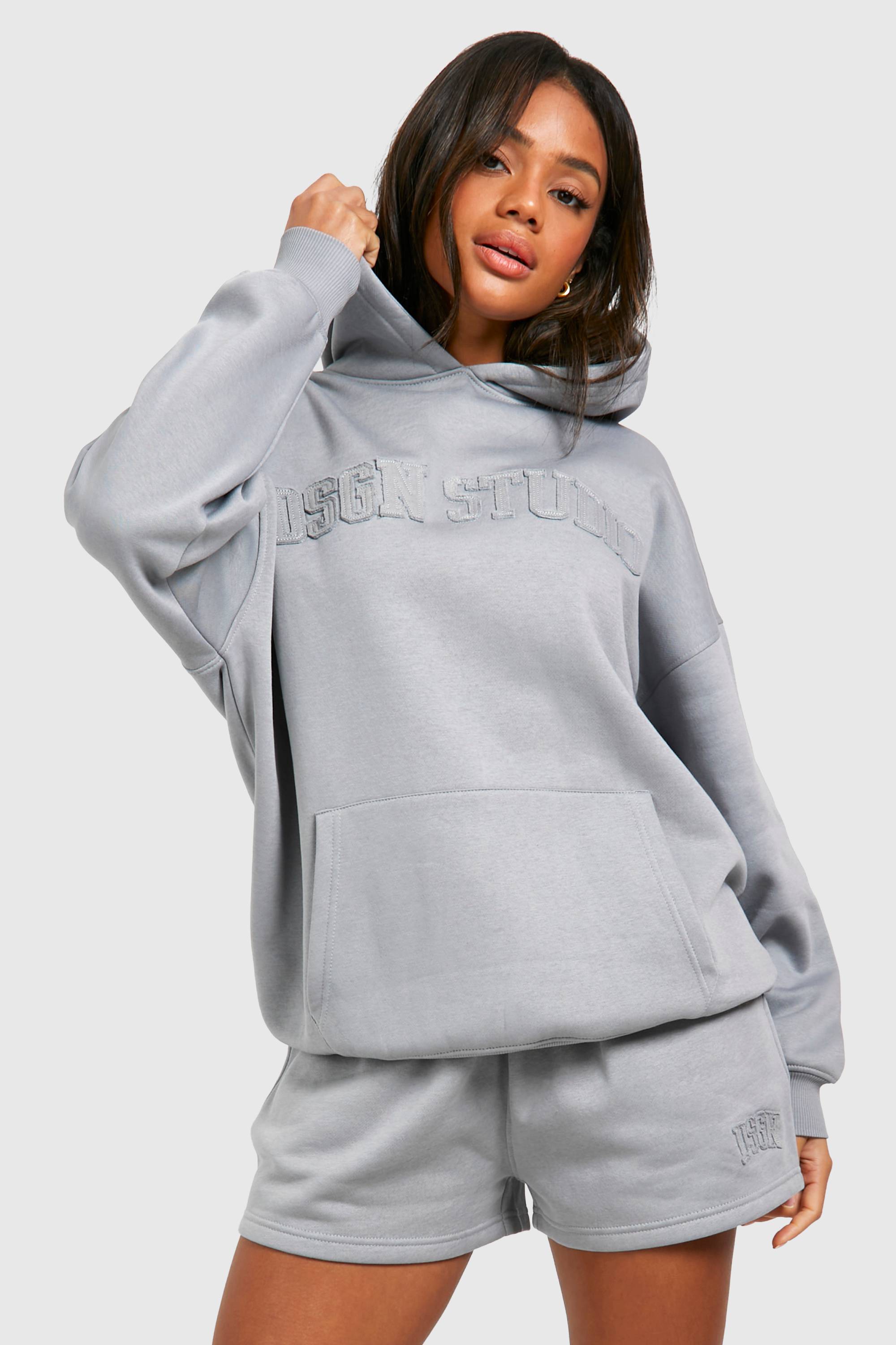 Sweat À Casynthétiqueche Oversize Dsgn Studio Avec Appliqué En Tissu Assorti