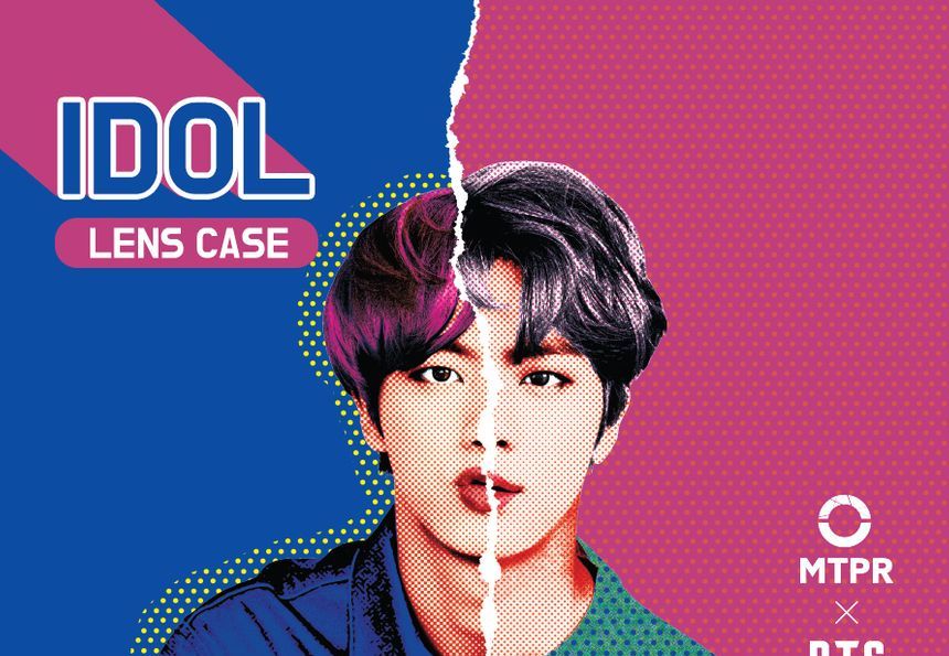 MTPR - BTS Jin Face Illustration Contactlensdoosje