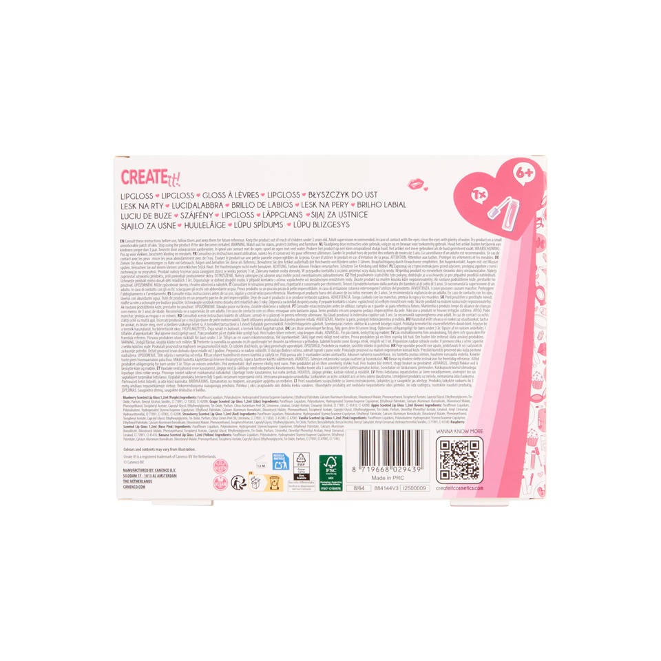 Create it! Geurende lipgloss 7-pack