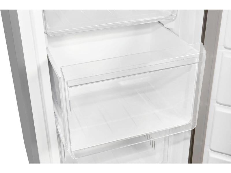 SPC Gefrierschrank H-GS3450 INOX-Look Rechts/Wechselbar Freistehender Gefrierschrank