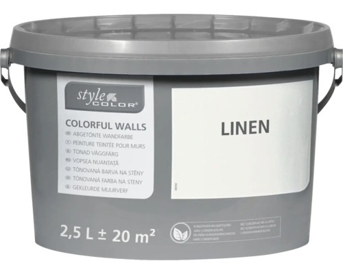 StyleColor COLORFUL WALLS muur- en plafondverf, linnen, 2,5 L