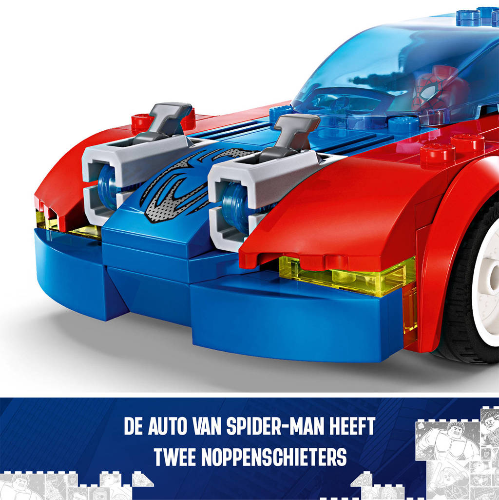 Leuke set en te combineren met andere helden.Marvel Spider-Man racewagen en Venom Green Goblin Bouwbare Spidey Speelgoed Set 76279