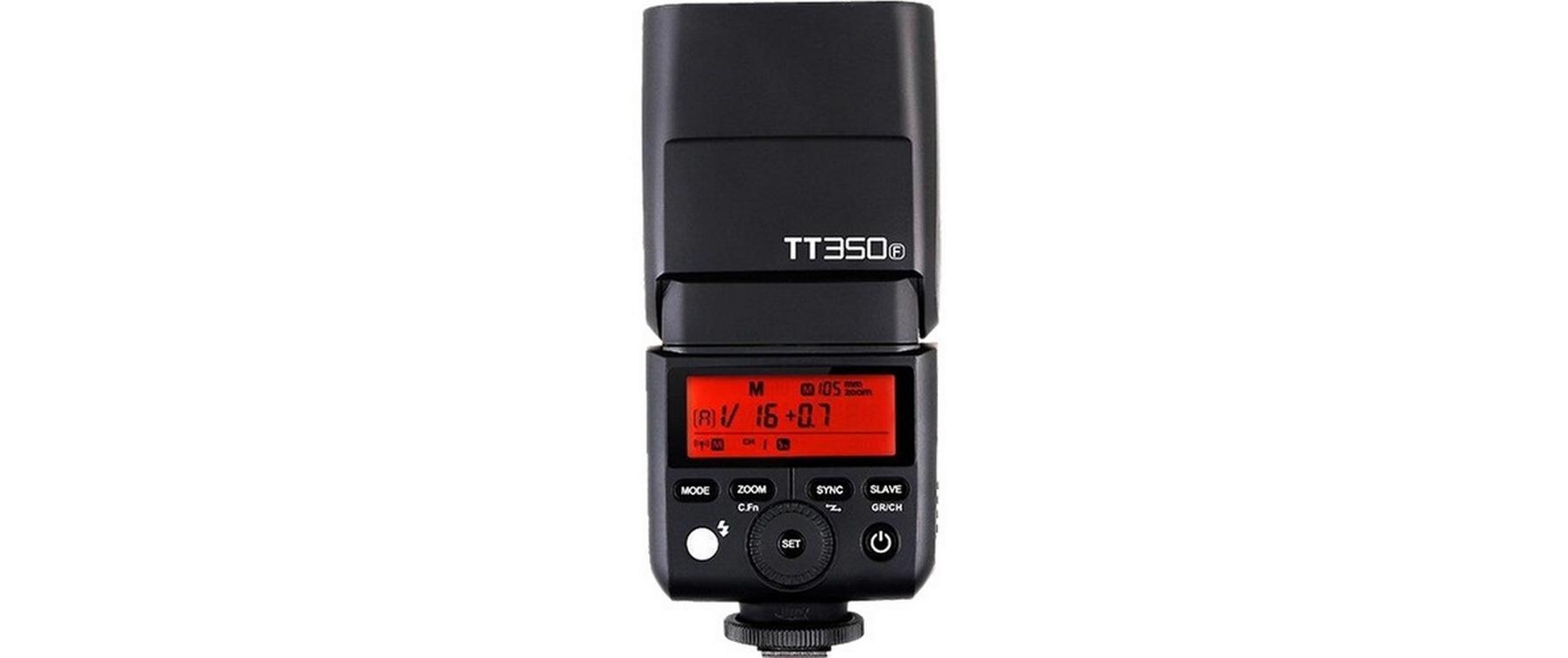Blitzgerät TT350F<br>Leistungsstarkes Blitzgerät für diverse Fujifilm-Kameras
