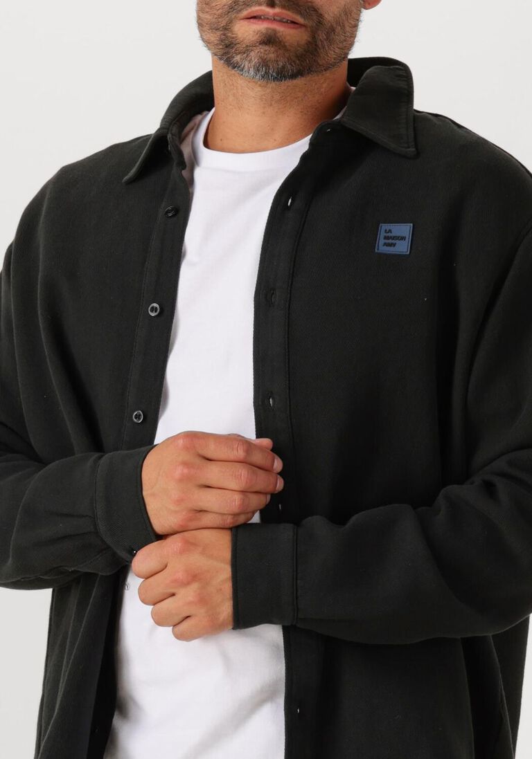 zwarte american vintage overshirt afaz chemises