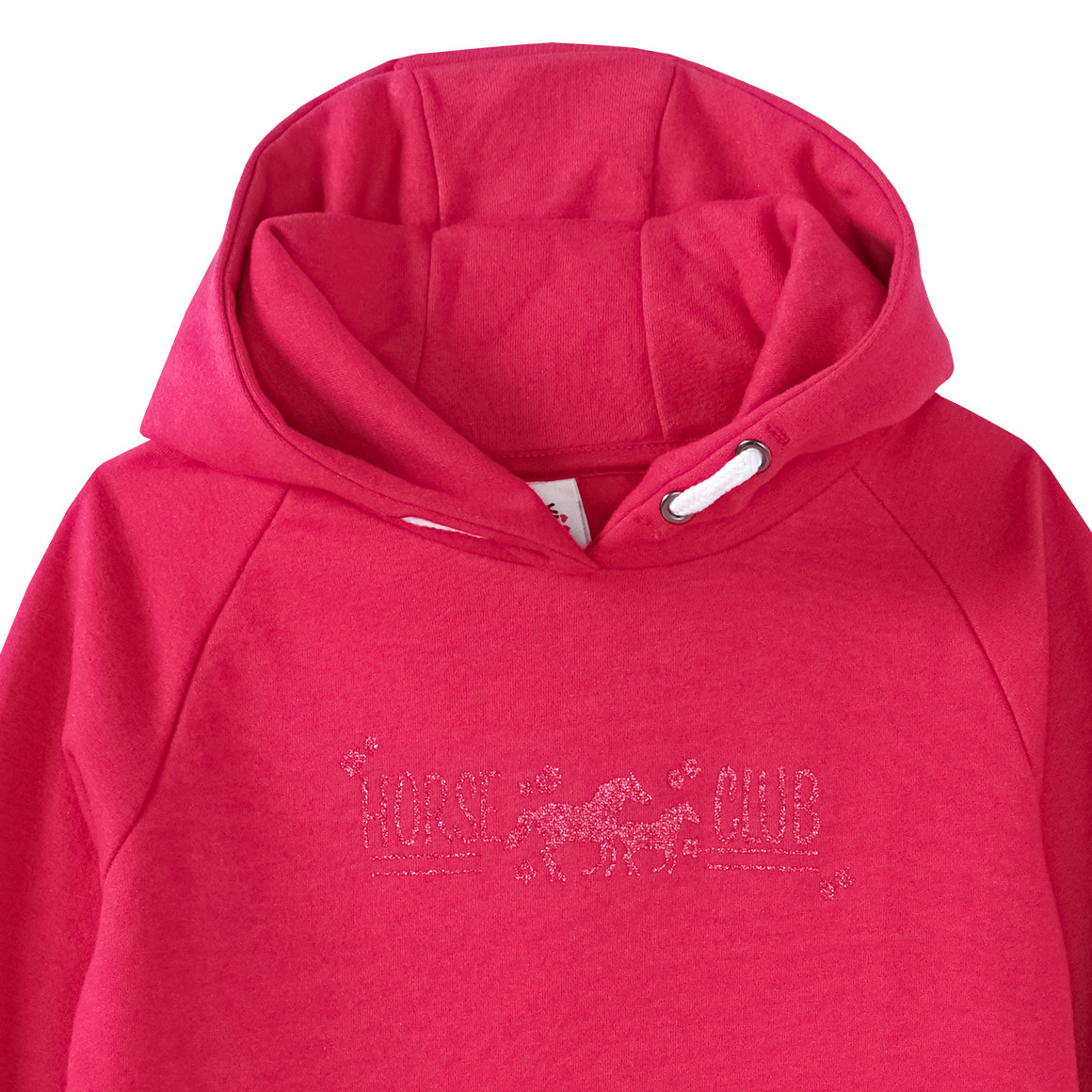Yigga Mädchen Sweatkleid mit Pferde-Print pink