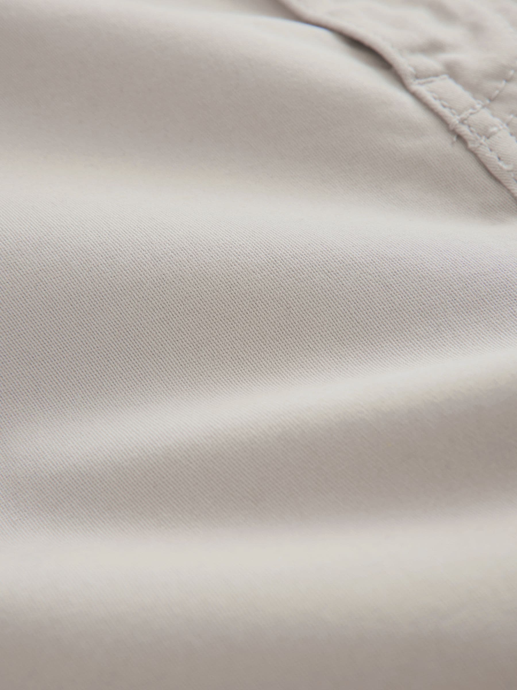 Licht pastelgeel - Relaxed fit - Katoenen cargostretchbroek