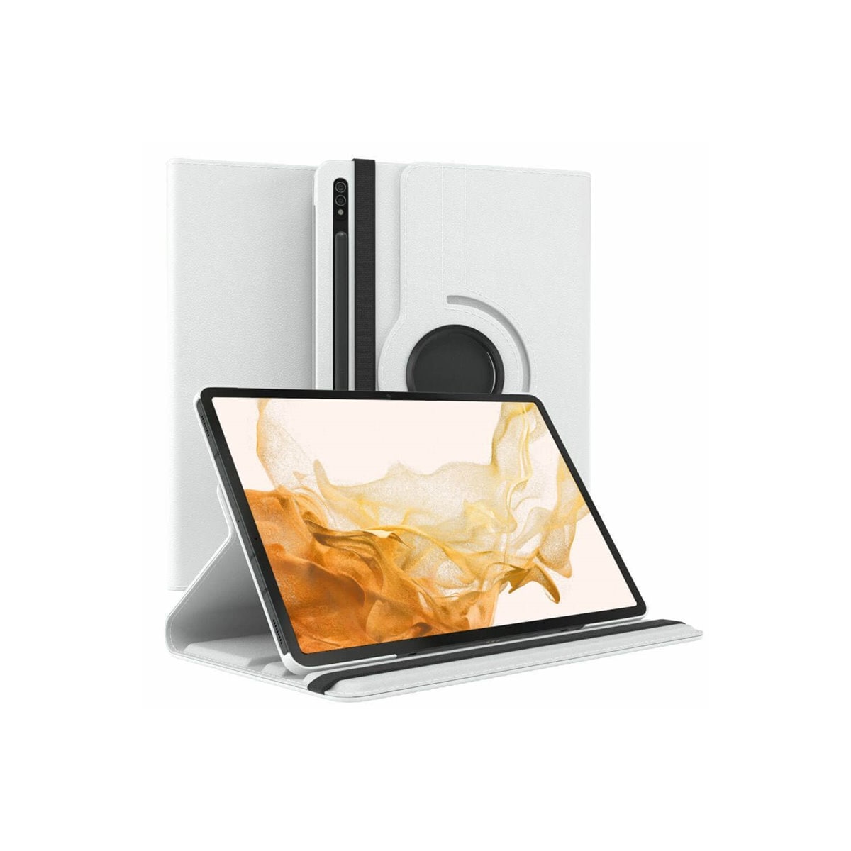 360° roterbar deksel Samsung Galaxy Tab S8 11.0 - Hvit