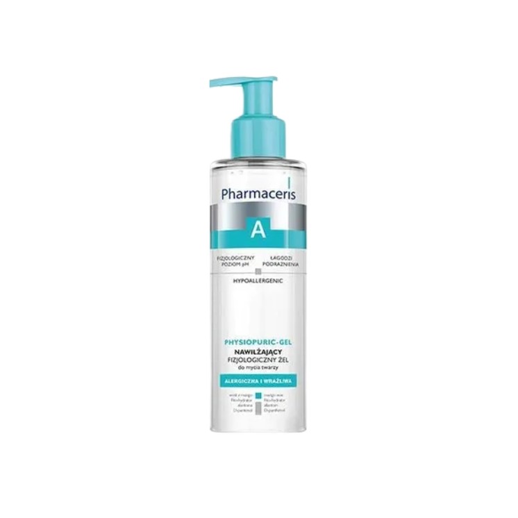 Pharmaceris A Physiopuric-gel physiologisches Feuchtigkeitsspendendes Gesichts- und Augenwaschgel 190 ml