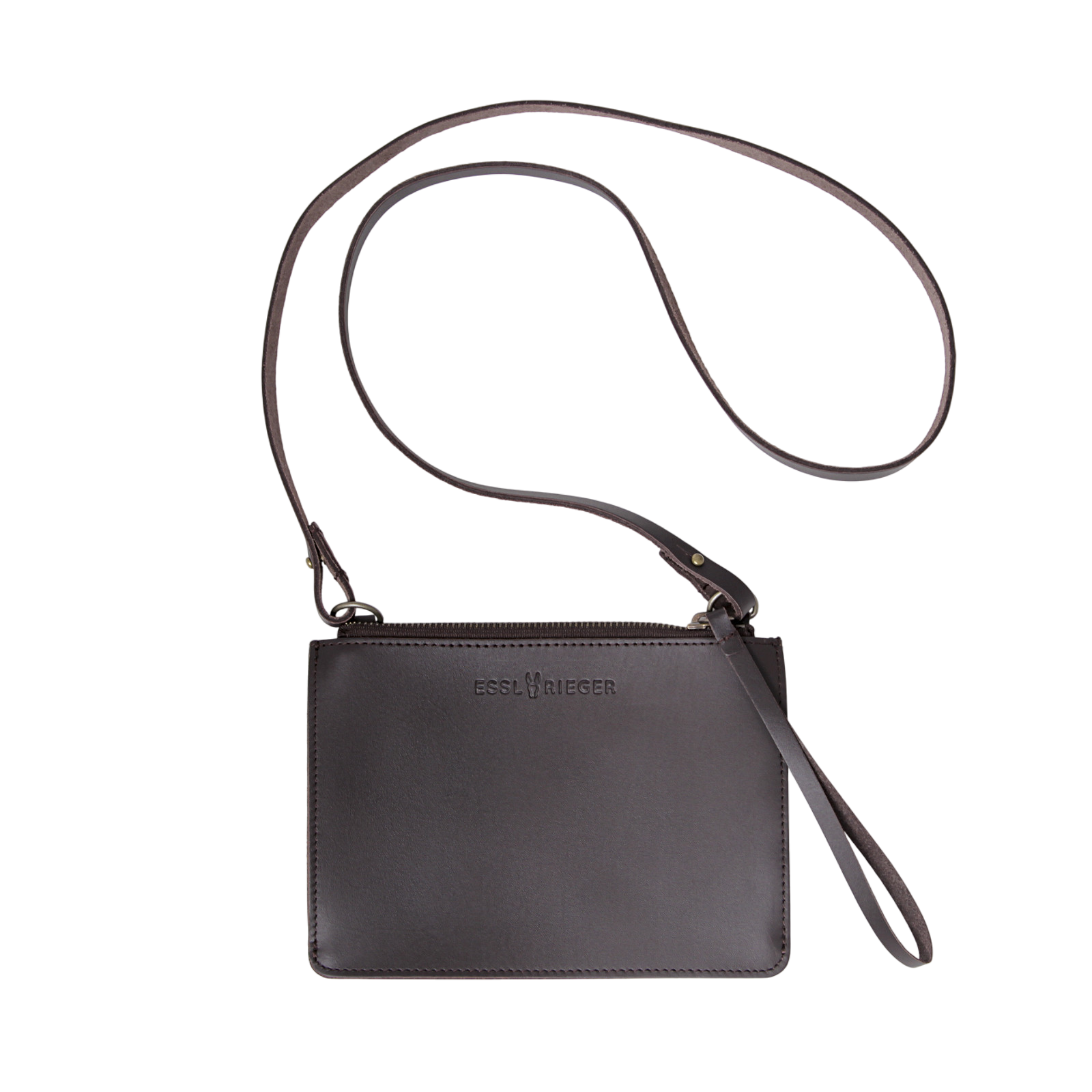 Clutch Chelsea Leder Braun