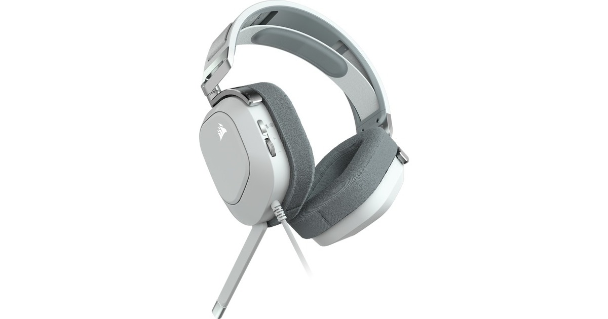 CorsairHS80 RGB USB over-ear gaming headset  (Wit, Pc)