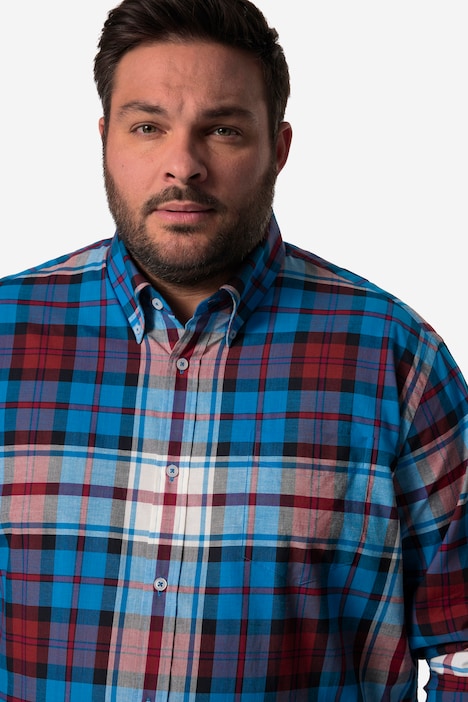 Men+ Karohemd, Langarm, Buttondown-Kragen, Comfort Fit, bis 8 XL
